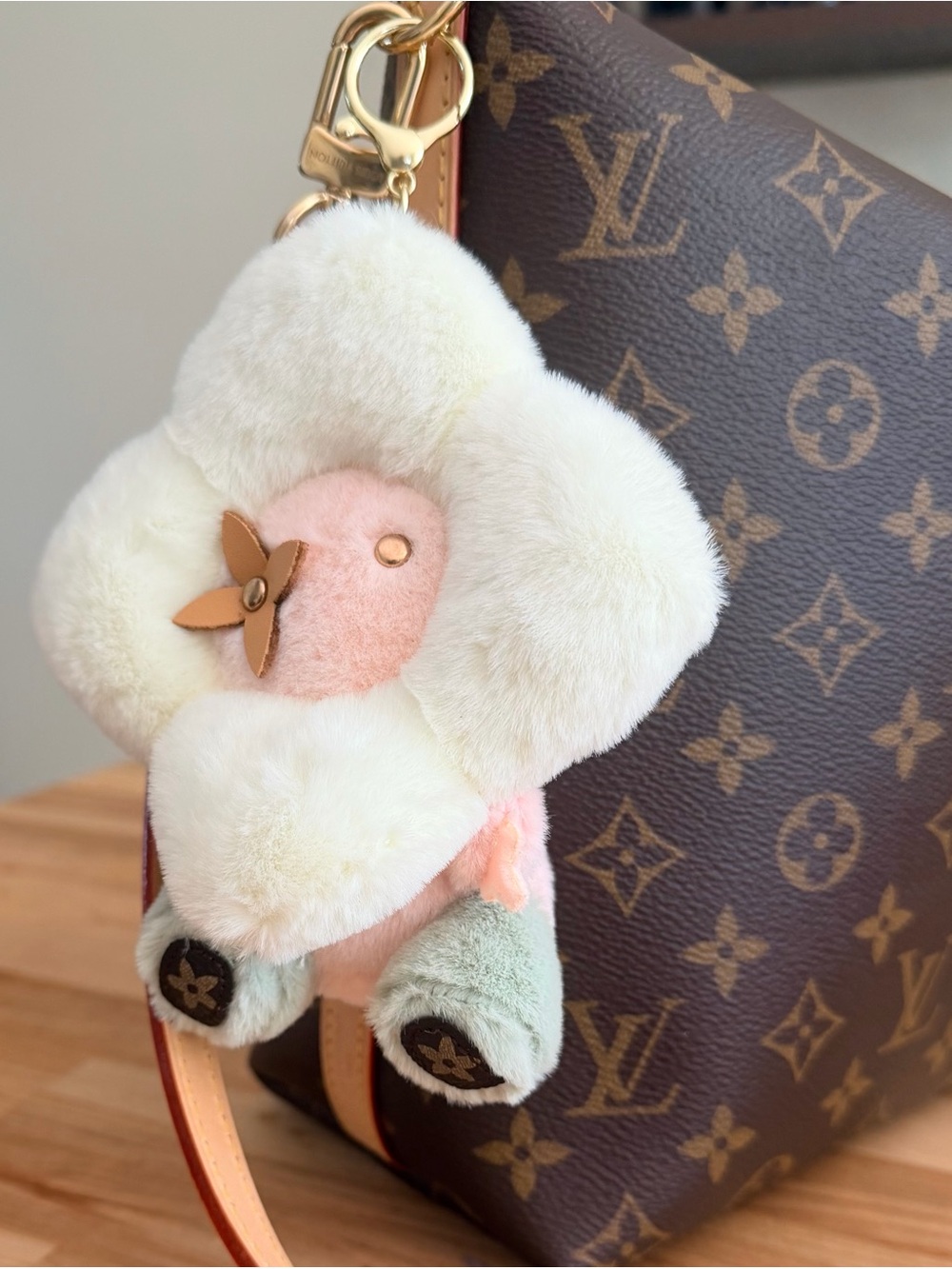 Flower Plush Keychain
